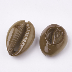 Spray Painted Natural Cowrie Shell Beads&nbsp;X-SHEL-S274-26