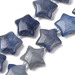 Natural Blue Aventurine(Dyed & Heated) Beads Strands&nbsp;G-K359-E02
