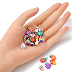 20Pcs 10 Style Handmade Polymer Clay Charms&nbsp;CLAY-YW0001-75