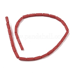 Handmade Porcelain Imitation Lava Rock Beads Strands&nbsp;PORC-P032-05M