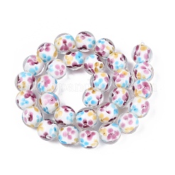 Handmade Lampwork Beads Strands&nbsp;LAMP-Q041-08E