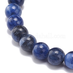 5Pcs 5 Style Natural Lava Rock & Sodalite Stretch Bracelets Set with Alloy Hamsa Hand Beaded&nbsp;BJEW-JB08737