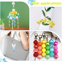 20Pcs 10 Colors Transparent & Opaque Acrylic Beads&nbsp;MACR-FP0001-20