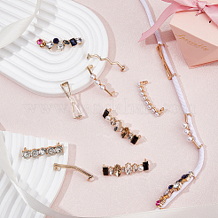 16Pcs 8 Styles Alloy Shoe Lace Buckle Clips&nbsp;FIND-FH0007-90