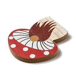 Autumn Single Face Printed Wood Cabochons&nbsp;WOOD-I010-02B