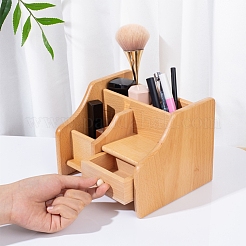Beech Wood Cosmetic Drawer Storage Organizer Box&nbsp;OBOX-WH0004-13