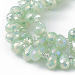 Imitation Jade Glass Beads Strands&nbsp;EGLA-F152-A05