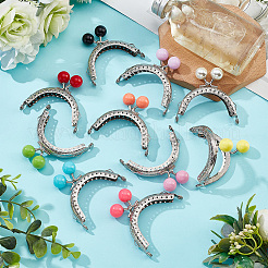 10Pcs 10 Colors Iron Kiss Lock Purse Frames&nbsp;FIND-PH0007-40