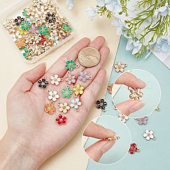 72Pcs 12 Colors Eco-Friendly Zinc Alloy Pendants&nbsp;FIND-PH0002-56