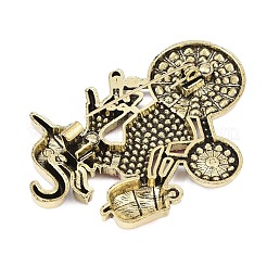 Halloween Witch with Bike Enamel Pins&nbsp;LS-JEWB-I052-03AG