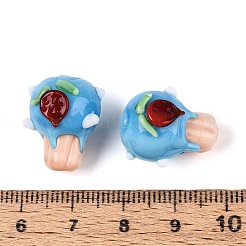 Handmade Lampwork Bumpy Beads&nbsp;LAMP-T022-06C
