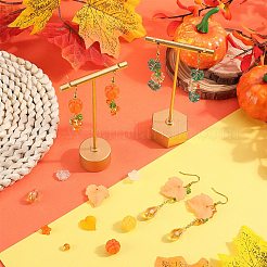 Thanksgiving Day DIY Acrylic & Glass Dangle Earring Making Kits&nbsp;DIY-SC0027-56