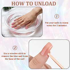 1 Bag ABS Plastic Full Cover Press On False Nails&nbsp;MRMJ-CP0001-55