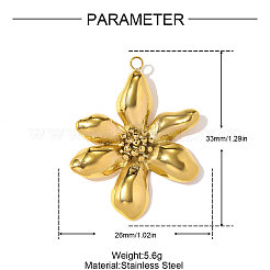 304 Stainless Steel Pendants&nbsp;STAS-OY010-16G