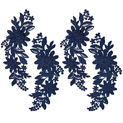 2 Pairs Polyester Clothing Patches&nbsp;DIY-GF0013-19F