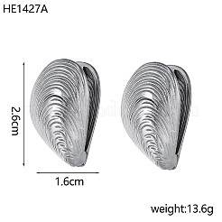 304 Stainless Steel Hoop Earrings&nbsp;STAS-OY016-76P