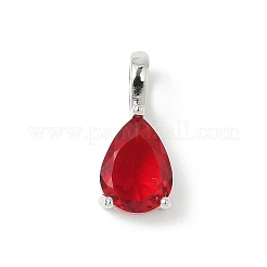 Brass Birthstone Pendants&nbsp;KK-D372-02P