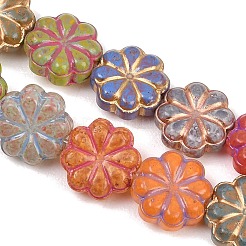 Painted Glass Beads Strands&nbsp;GLAA-F133-07B