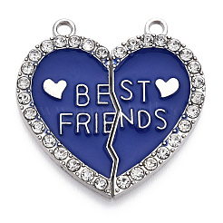 4 Sets 4 Colors Alloy Enamel Split Pendant&nbsp;ENAM-FP0001-48