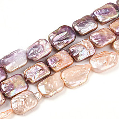Natural Baroque Pearl Keshi Pearl Beads Strands&nbsp;PEAR-S020-D07-02