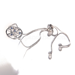 Brass Micro Pave Cubic Zirconia Sider Bracelets&nbsp;PW-WGF387B-01