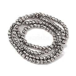 Electroplate Non-magnetic Synthetic Hematite Beads Strands&nbsp;G-J169B-3mm-07