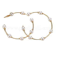 Fashionable Alloy Imitation Pearl Round Stud Earrings&nbsp;FS-WG19F47-01