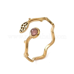 304 Stainless Steel Cuff Open Rings for Women&nbsp;GG-CBA7994-03G-09