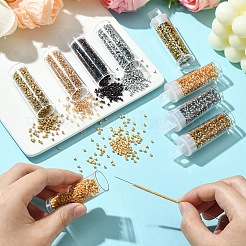 10080Pcs 9 Colors Baking Paint Glass Seed Beads&nbsp;SEED-YW0002-48