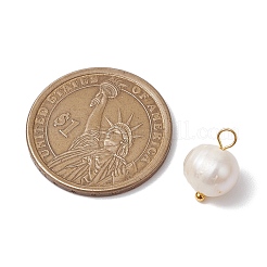 Natural Cultured Freshwater Pearl Pendants&nbsp;PALLOY-JF03091-02
