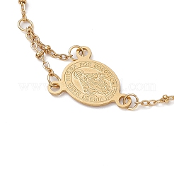 304 Stainless Steel Cable Chains Charm Bracelets for Women&nbsp;BJEW-JB11317
