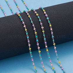 304 Stainless Steel Enamel Twisted Chains&nbsp;X-STAS-R100-40B