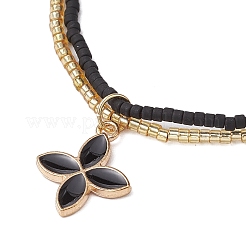 Shell Bead & Glass Seed Braided Bead Bracelets&nbsp;BJEW-MZ00138-02
