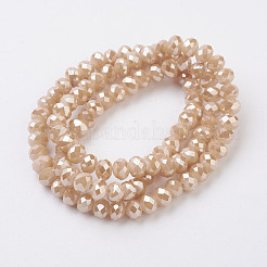 Electroplate Glass Beads Strands&nbsp;X-EGLA-D020-6x4mm-76