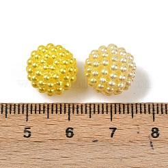 Imitation Pearl Acrylic Beads&nbsp;OACR-XCP0001-17A