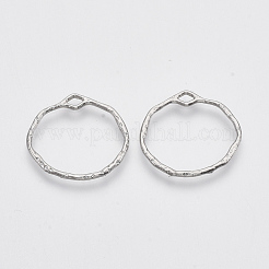Alloy Open Back Bezel Pendants&nbsp;X-PALLOY-S121-82C-P