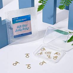 Brass Toggle Clasps&nbsp;KK-BC0005-90G-NF