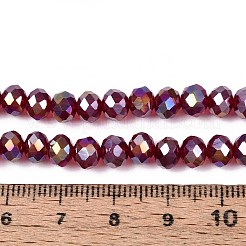 Electroplate Glass Bead Strands&nbsp;EGLA-J047-6x4mm-AB07