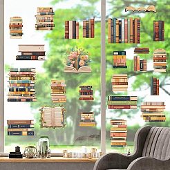 8Pcs 8 Styles Rectangle Plastic Window Stickers&nbsp;DIY-WH20015-018
