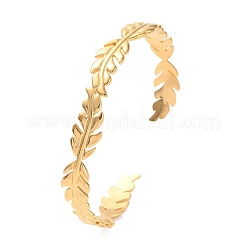 304 Stainless Steel Cuff Bangles&nbsp;BJEW-F457-10G