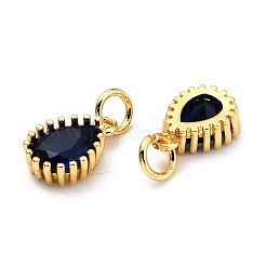 Brass Micro Pave Cubic Zirconia Pendants&nbsp;ZIRC-D120-01G-05
