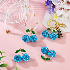 2Pcs Alloy Cherry Charms&nbsp;FIND-TA0009-30B