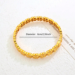 Floral Brass Hinged Bangles for Women&nbsp;IT2697