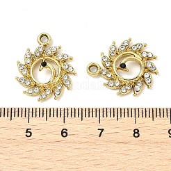 Animal Theme UV Plating Alloy Crystal Rhinestone Pendants&nbsp;ALRI-T012-07H-G