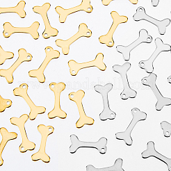 40Pcs 2 Colors 304 Stainless Steel Charms&nbsp;STAS-DC0012-66