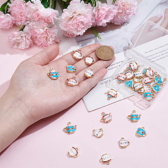 30Pcs 6 Styles Alloy Enamel Pendants&nbsp;ENAM-NB0002-33