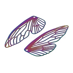 201 Stainless Steel Filigree Big Pendants&nbsp;SA-CBAAE0A-01