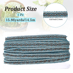Polyester Braided Lace Ribbon&nbsp;OCOR-WH20006-66A