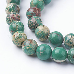 Natural Sea Sediment Jasper Beads Strands&nbsp;G-A072-M1
