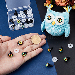 Glass Luminous Craft Doll Eye&nbsp;DIY-PH0030-39D
